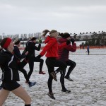 Warming up for the race...